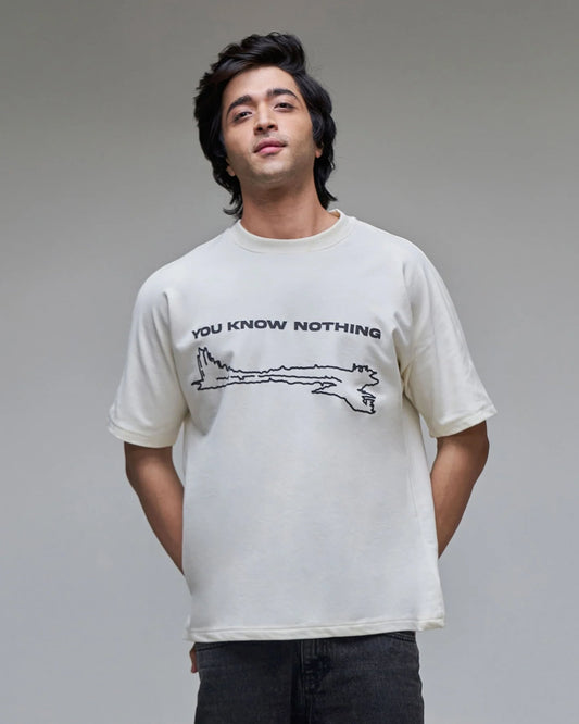 Dragon- You Know Nothing'- Antique white