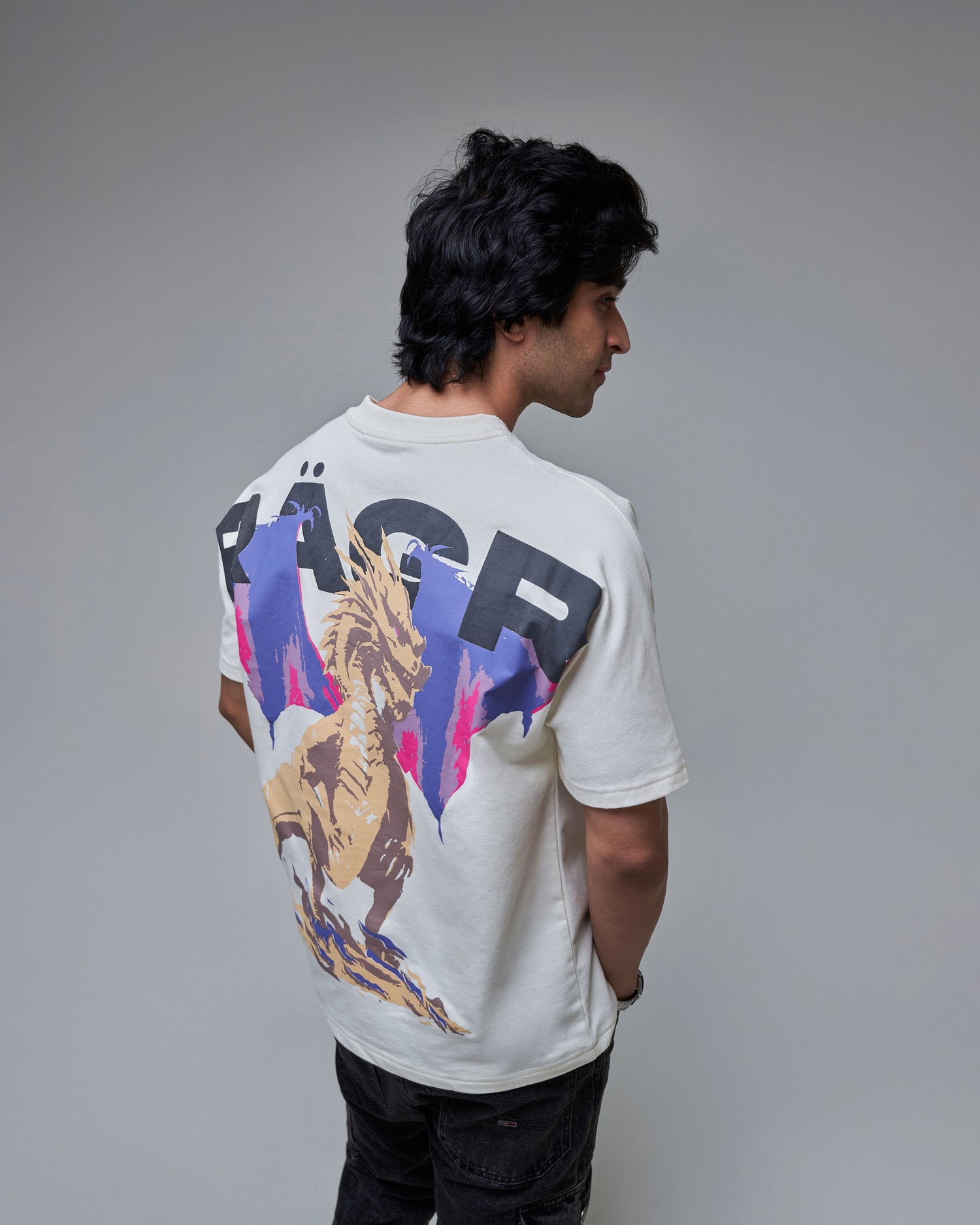 Dragon- You Know Nothing'- Antique white