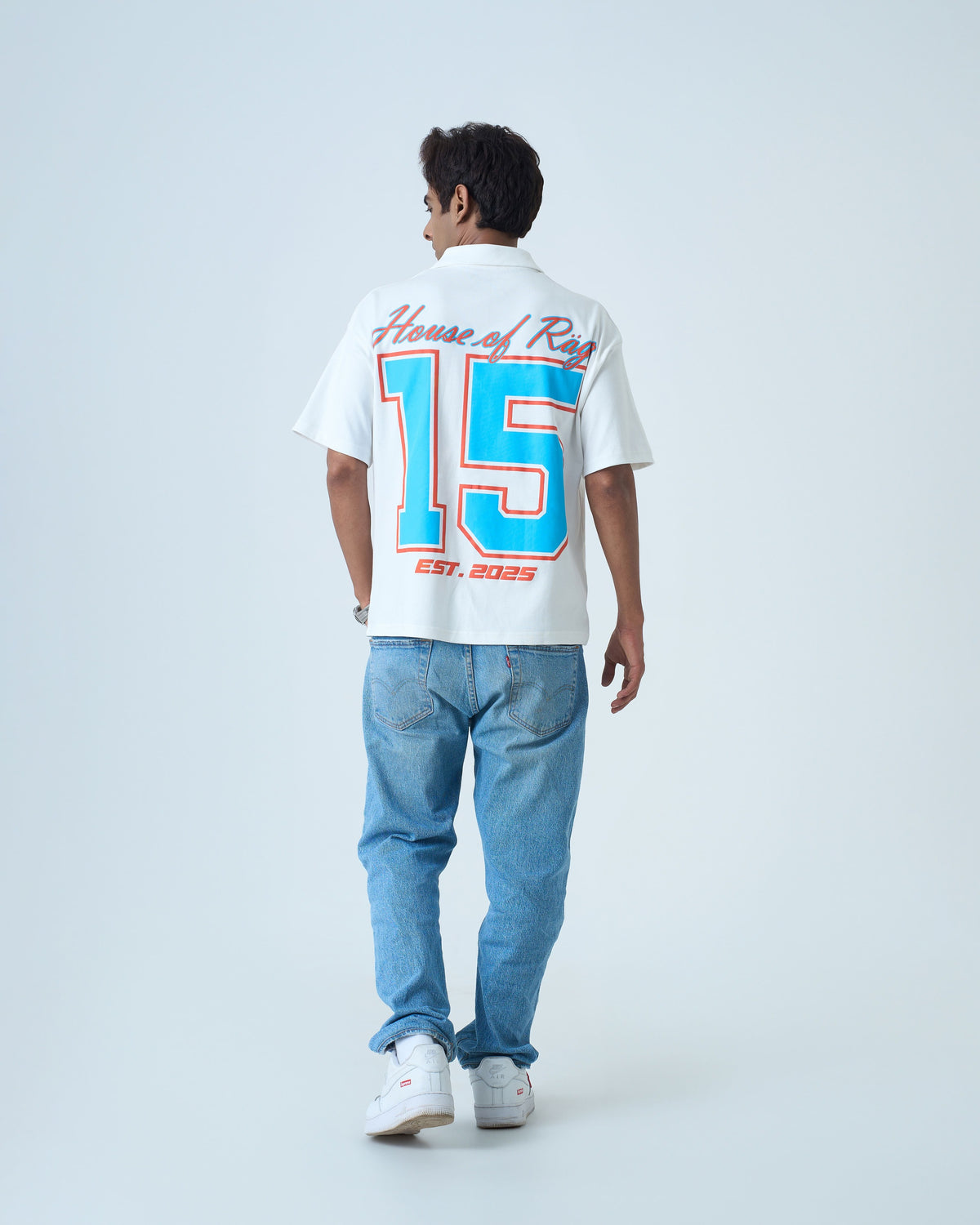 After Dark Polo T Shirt- White