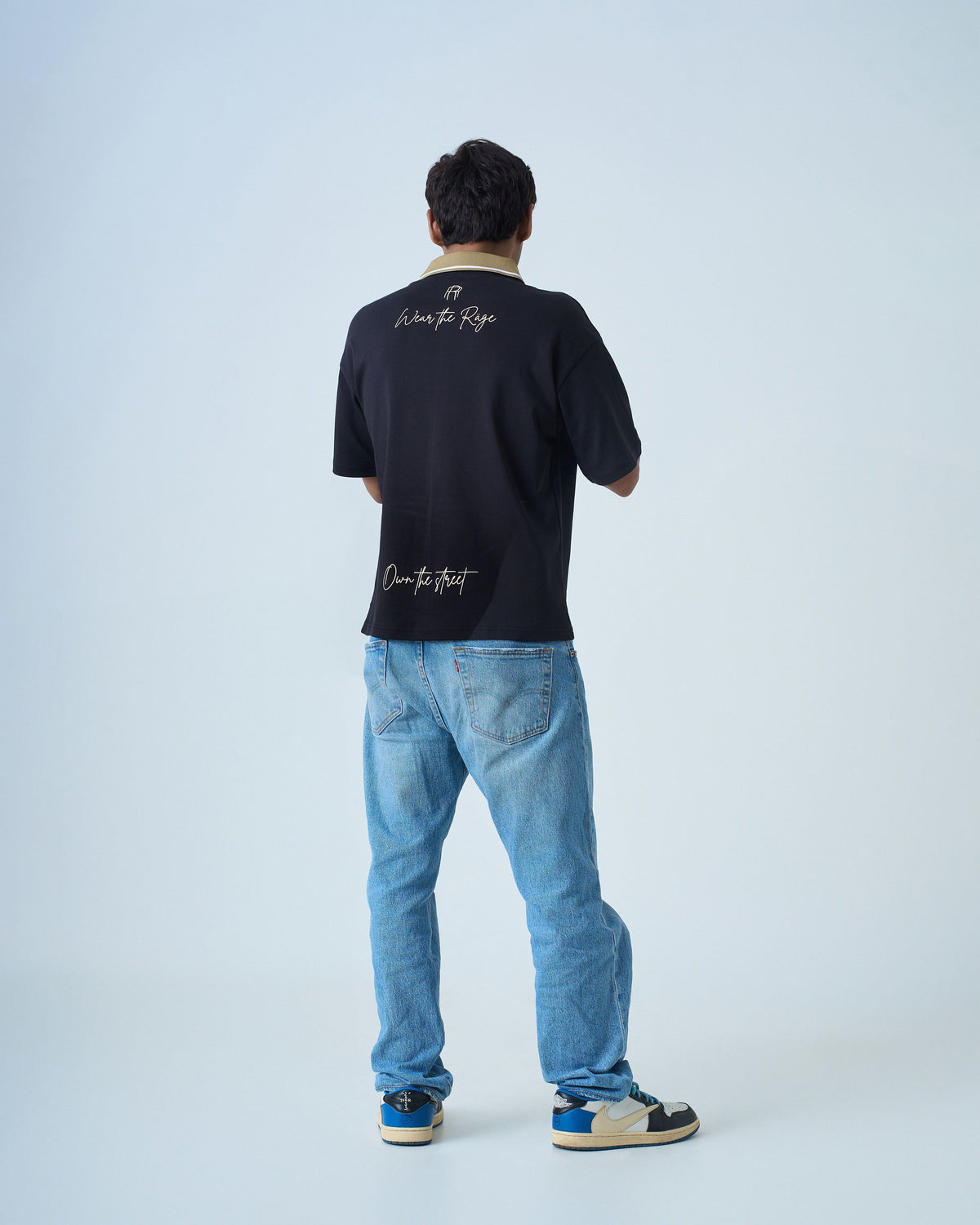 Default Polo T Shirt- Black