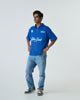 After Dark Polo T Shirt- Blue