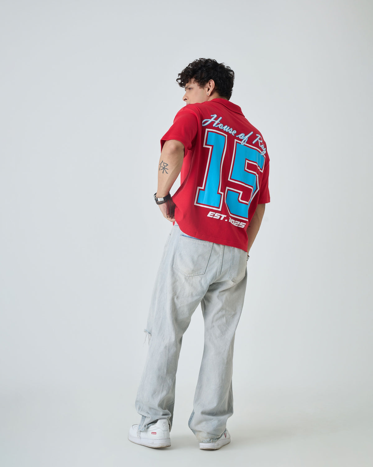 After Dark Polo T Shirt- Red
