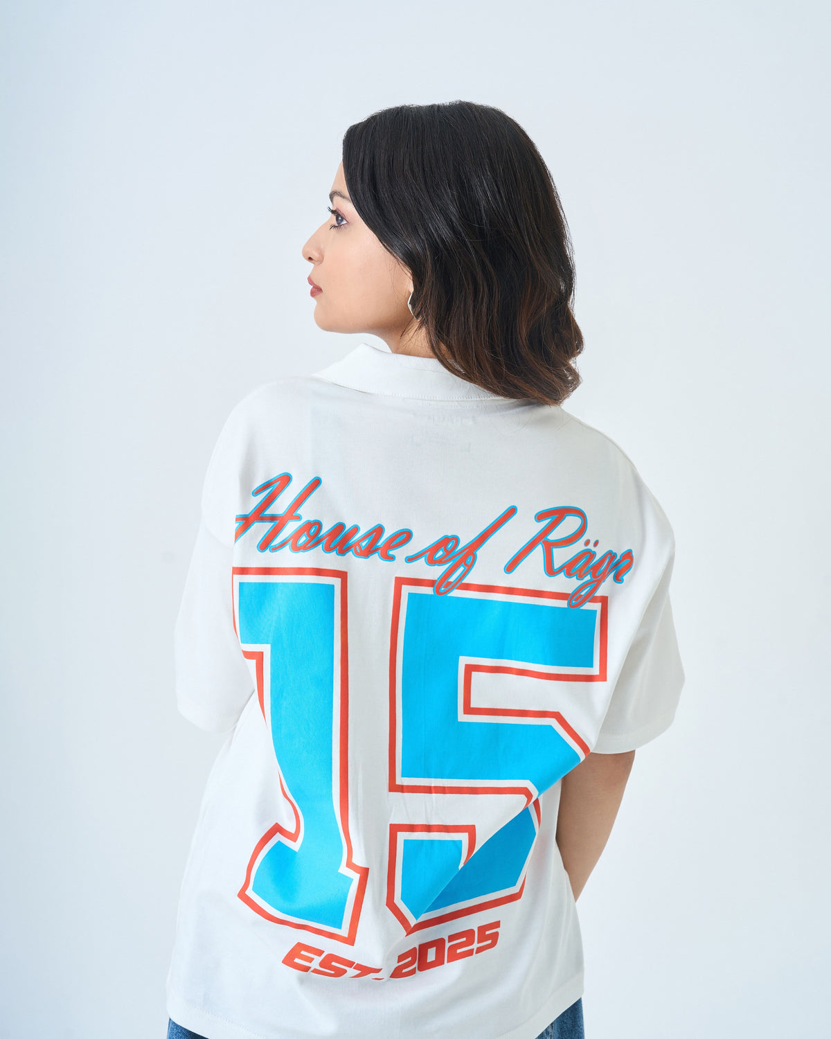 After Dark Polo T Shirt- White