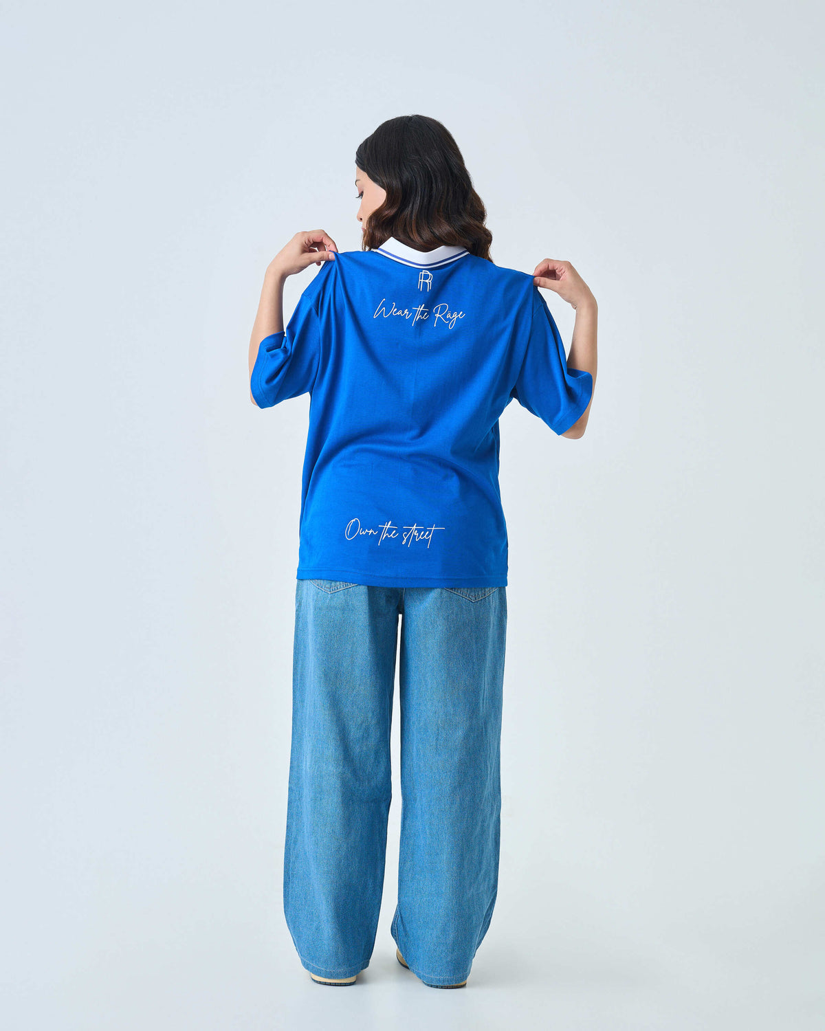 Default Polo T Shirt- Blue