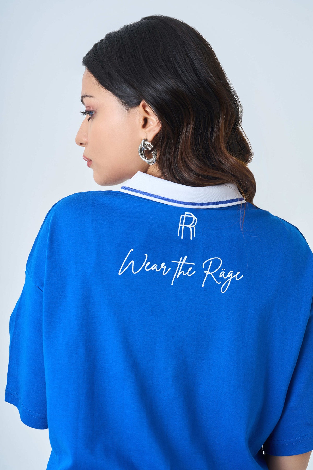 Default Polo T Shirt- Blue