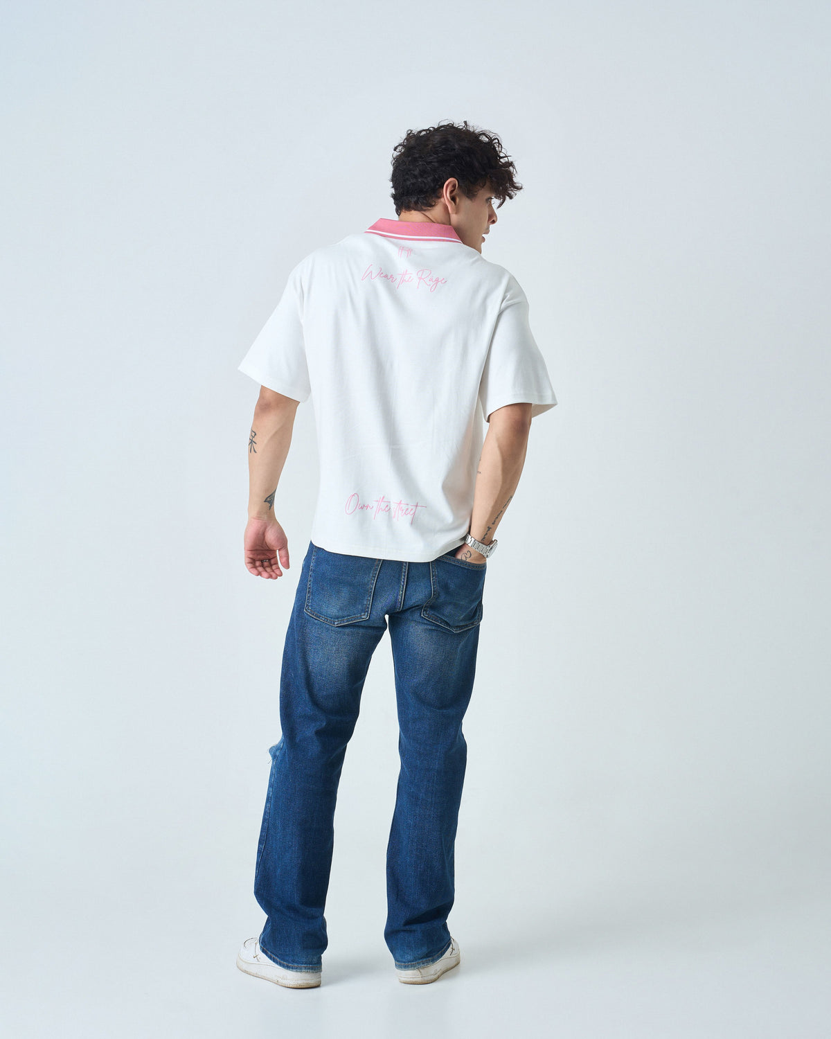 Default Polo T Shirt- White