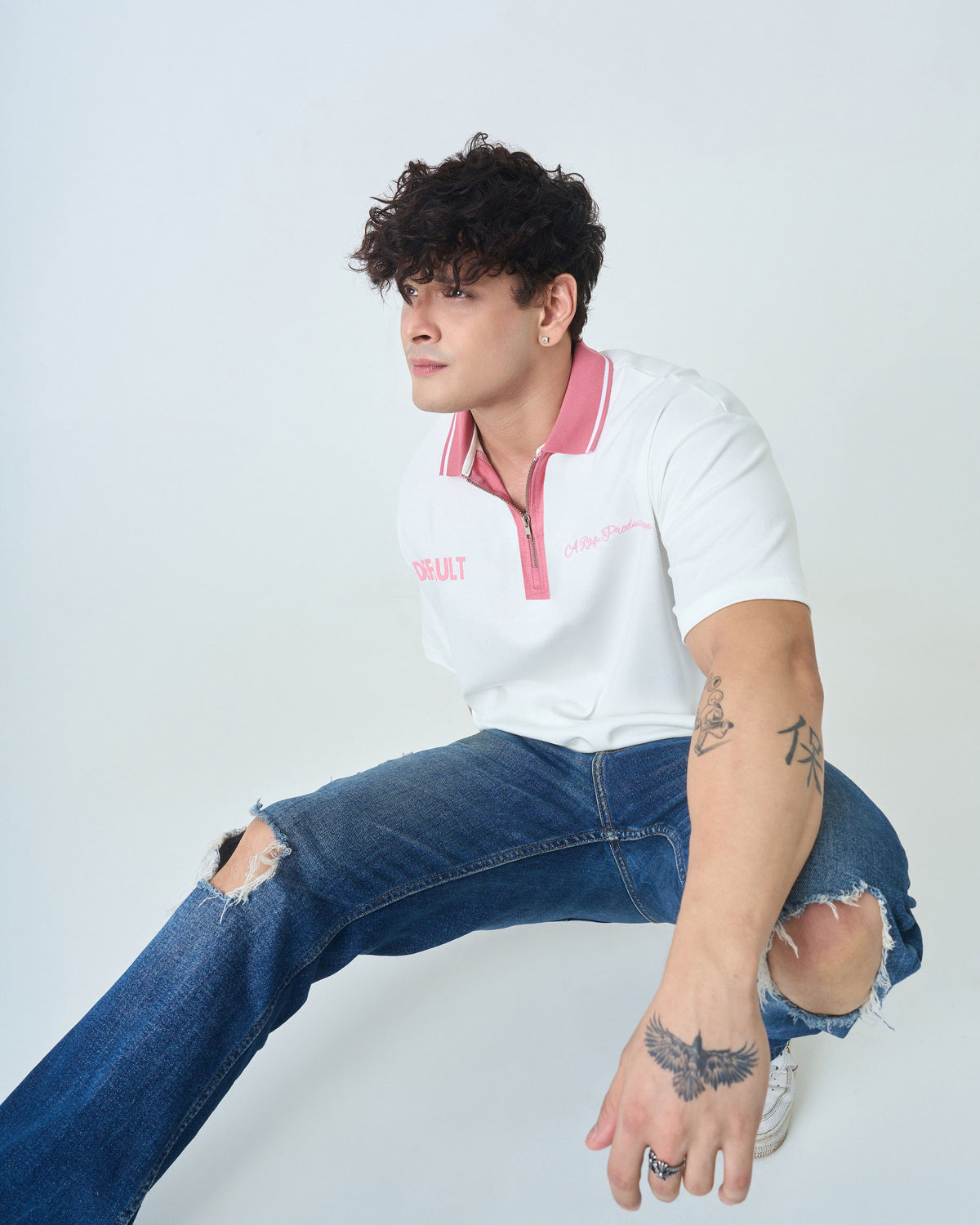 Default Polo T Shirt- White