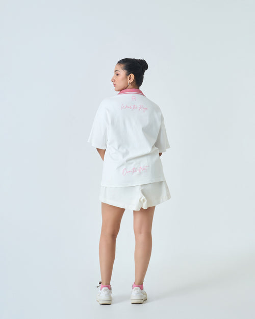 Default Polo T Shirt- White