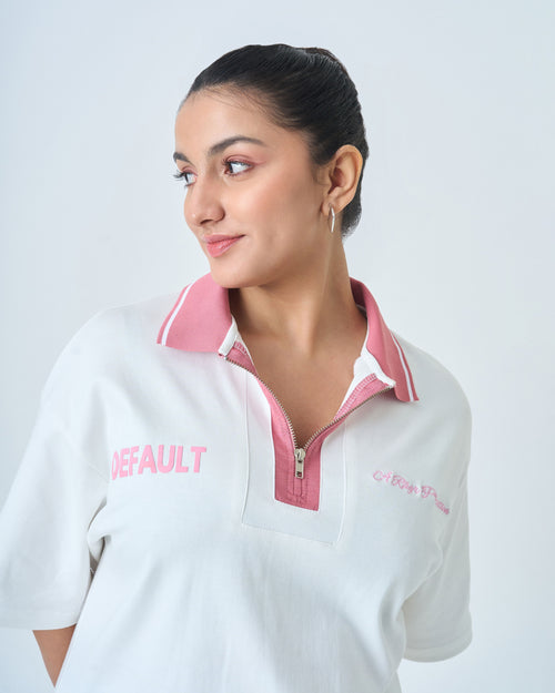 Default Polo T Shirt- White