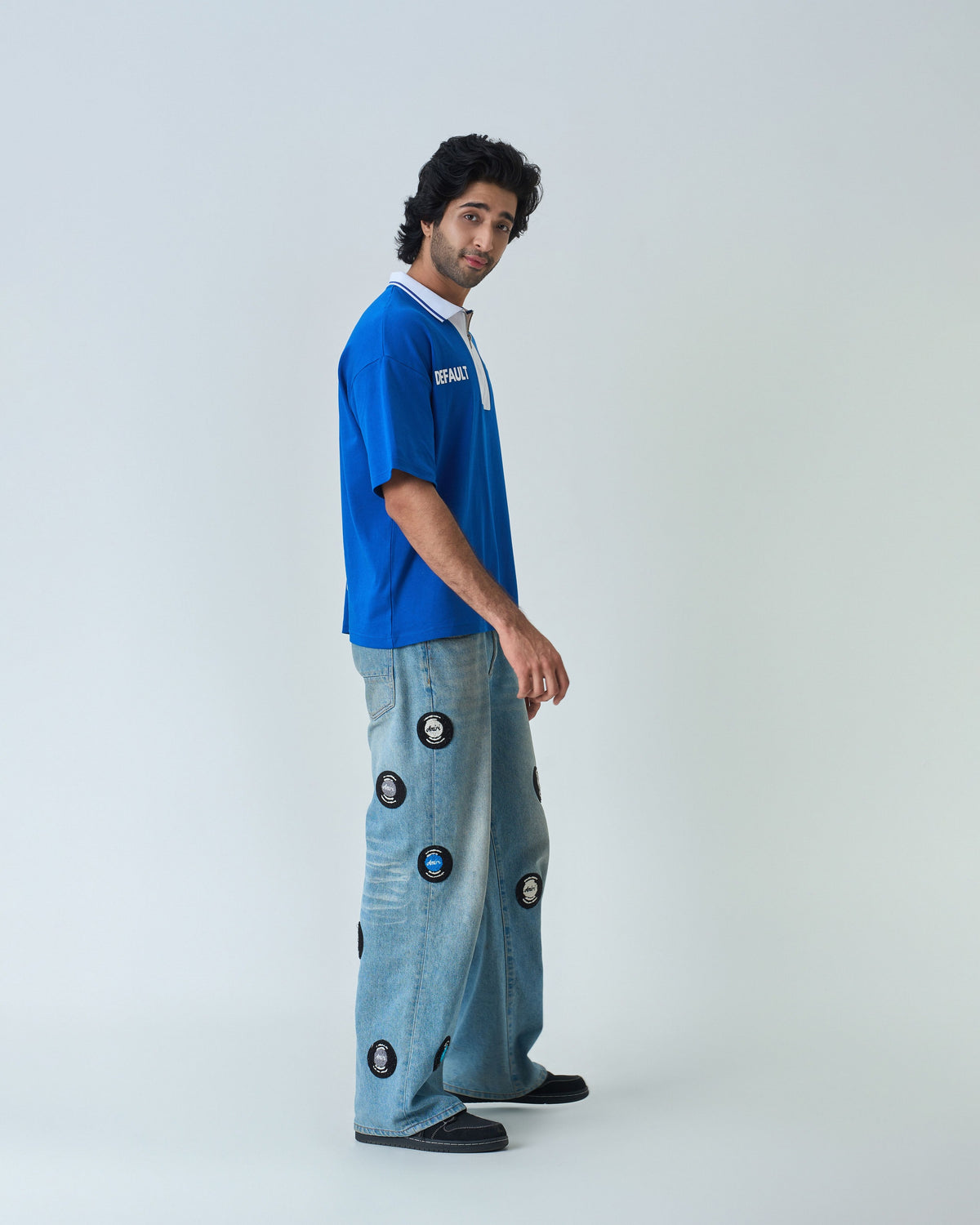 Default Polo T Shirt- Blue