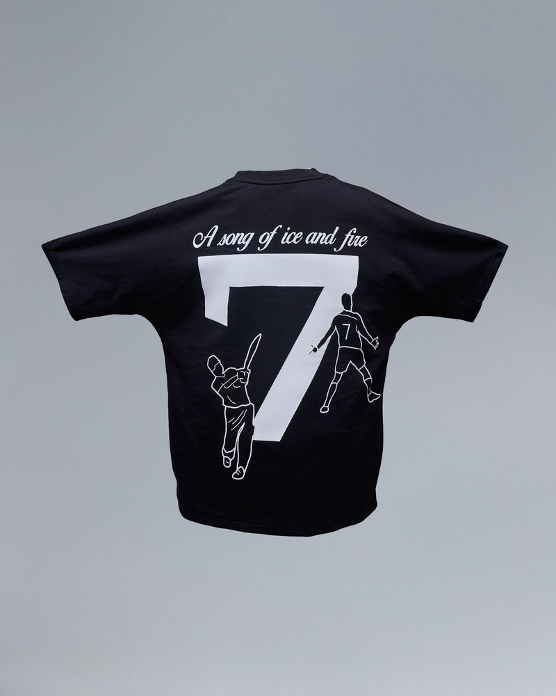 No. 7- A Song of Ice and Fire' T shirt - Black