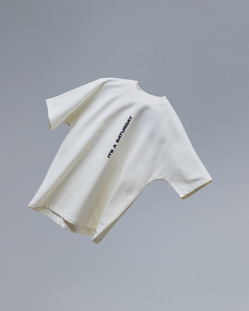 It's a Saturday' T shirt- Antique White