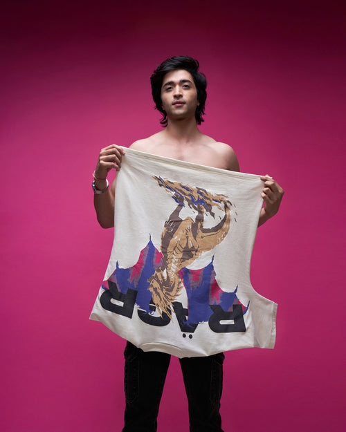 Dragon- You Know Nothing'- Antique white