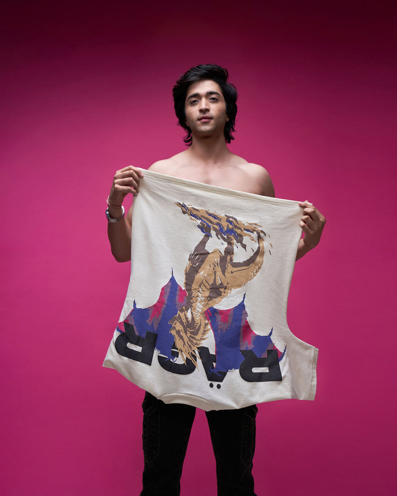 Dragon- You Know Nothing'- Antique white