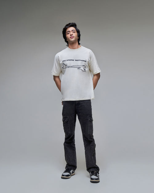 Dragon- You Know Nothing'- Antique white
