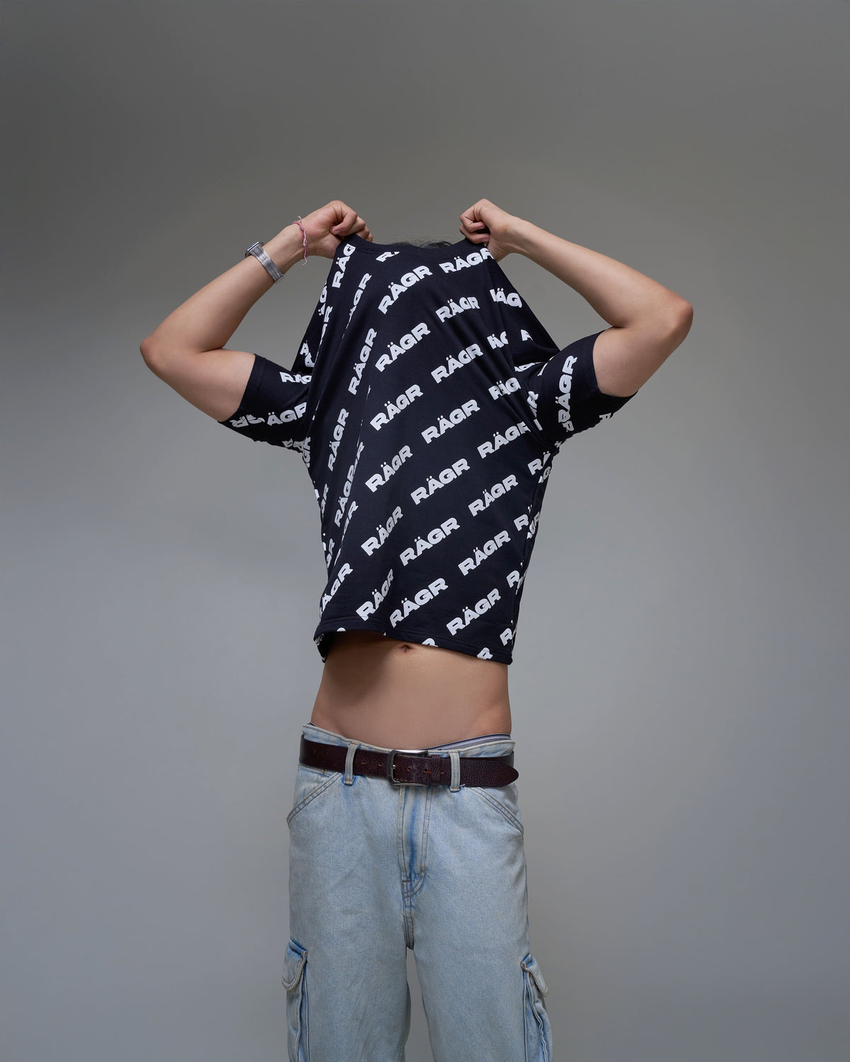 All Over Logo T shirt - Black