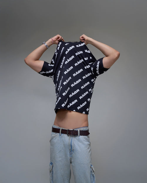 All Over Logo T shirt - Black