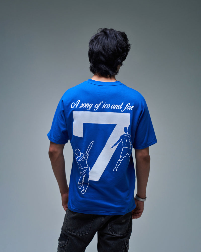 No. 7- A Song of Ice and Fire' T shirt - Royal Blue