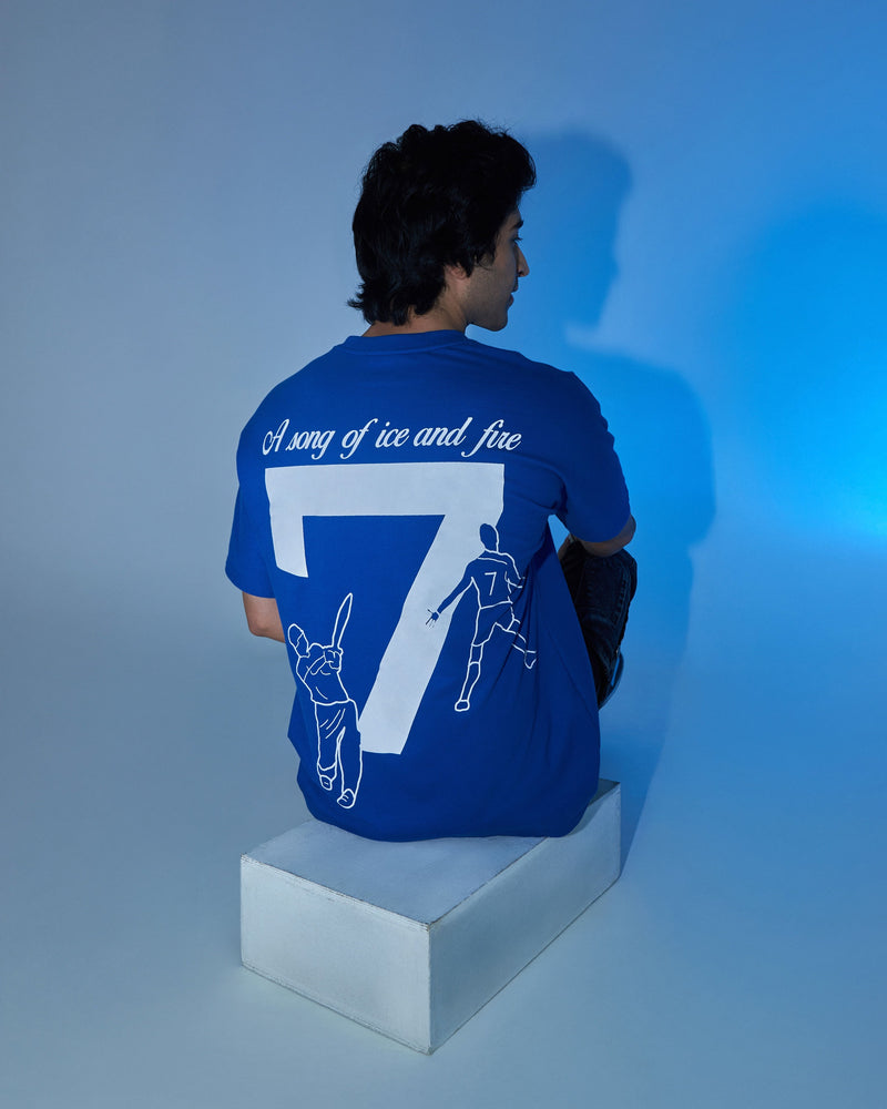 No. 7- A Song of Ice and Fire' T shirt - Royal Blue